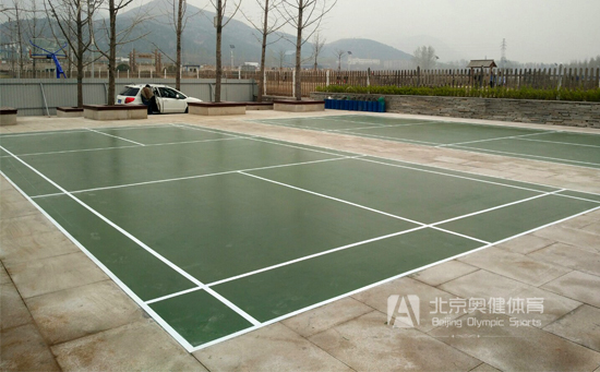 北京戶外羽毛球場塑膠施工工程案例之房山規(guī)劃局