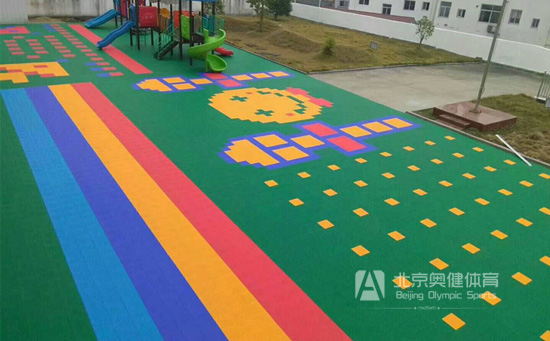 山西懸浮地板鋪設工程案例之和順北關幼兒園地面