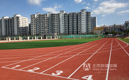 瀝青混凝土基礎塑膠跑道