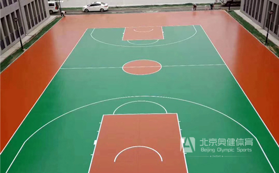 小區塑膠籃球場圖片