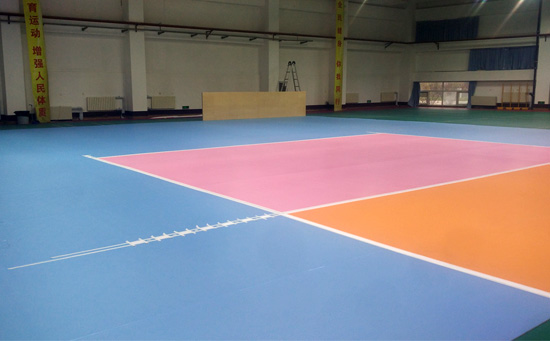 室內pvc運動地板排球場